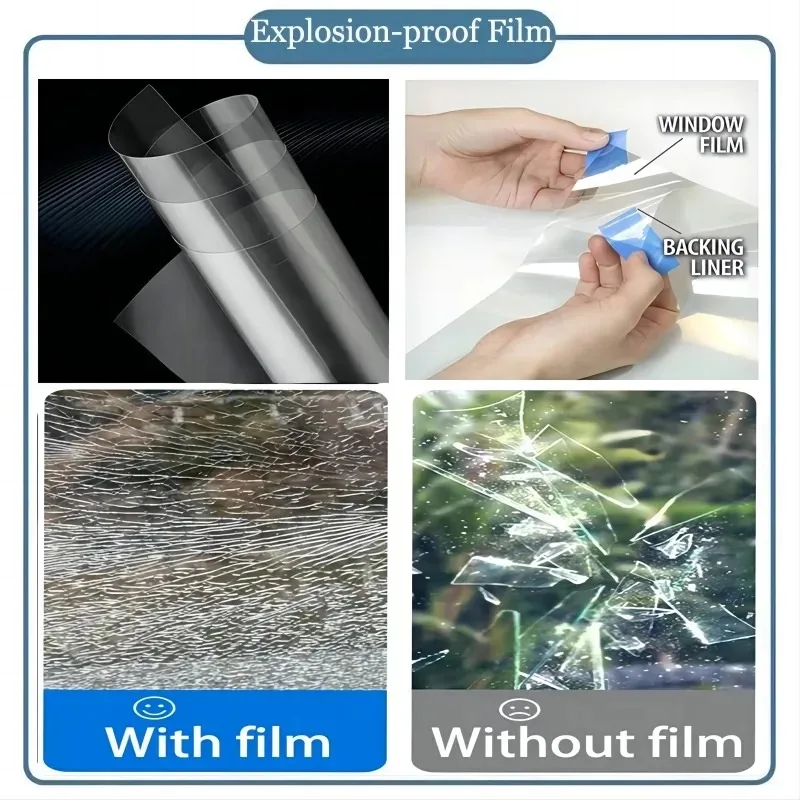 Sunscreen Glass Window Sticker Universal UV Protection One-way Perspective Window Sticker Sunscreen Heat Shield Film