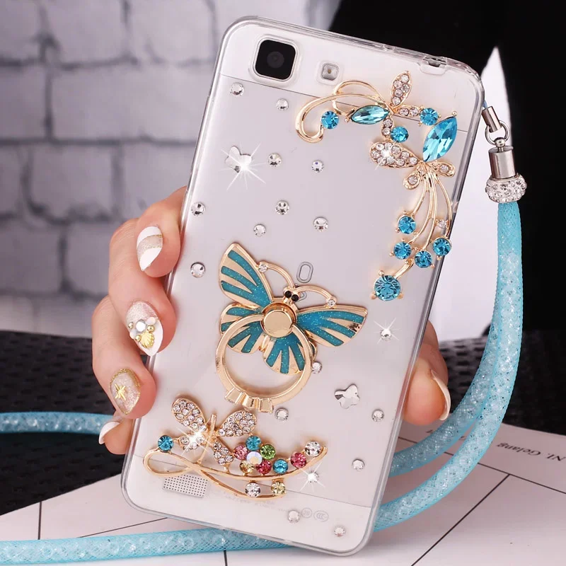 

Rhinestone Cover for Xiaomi Redmi 9A 9C Note8 9Pro Note9 Note10 Note11 Pro Luxury Bling Diamond Ring Stand Soft Phone Case
