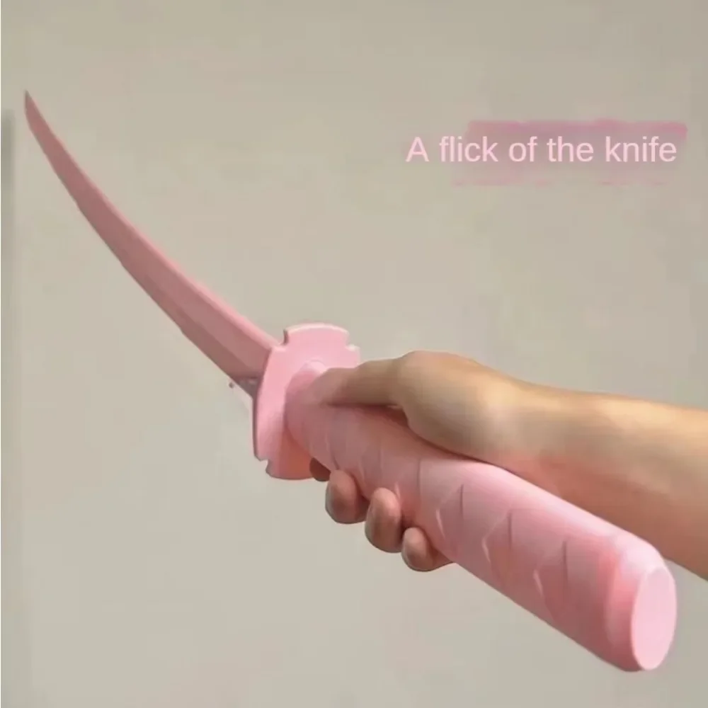 Folding Samurai Sword Knife Adult Photo Props Retractable Folding Samurai Sword Role-playing Props Creative Stress Relief Toys