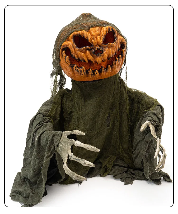 Halloween horror pumpkin talking prop
