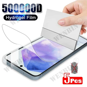 Pellicola idrogel a copertura totale da 5 pezzi per Samsung S26 S25 S24 S23 Ultra Plus S24 FE Galaxy A56 A55 A35 A36 A16 A15 Protezione schermo