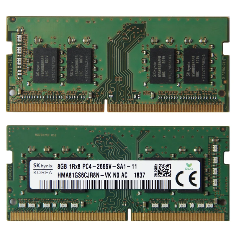 SK hynix DDR4 8GB 16GB 2666MHz RAM 1Rx8 PC4 - 2666V 1.2V Laptop