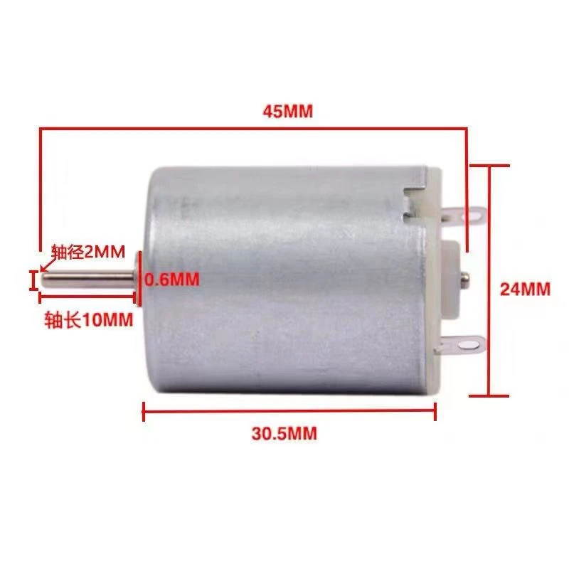 Acquista R280 Motore CC 6-24V 6000-19800RPM Micromotore ad alta velocità per giocattoli fai da te Mini ventilatori Spremiagrumi Pompa per acqua Strumento di bellezza in Italia a partire da 0.43