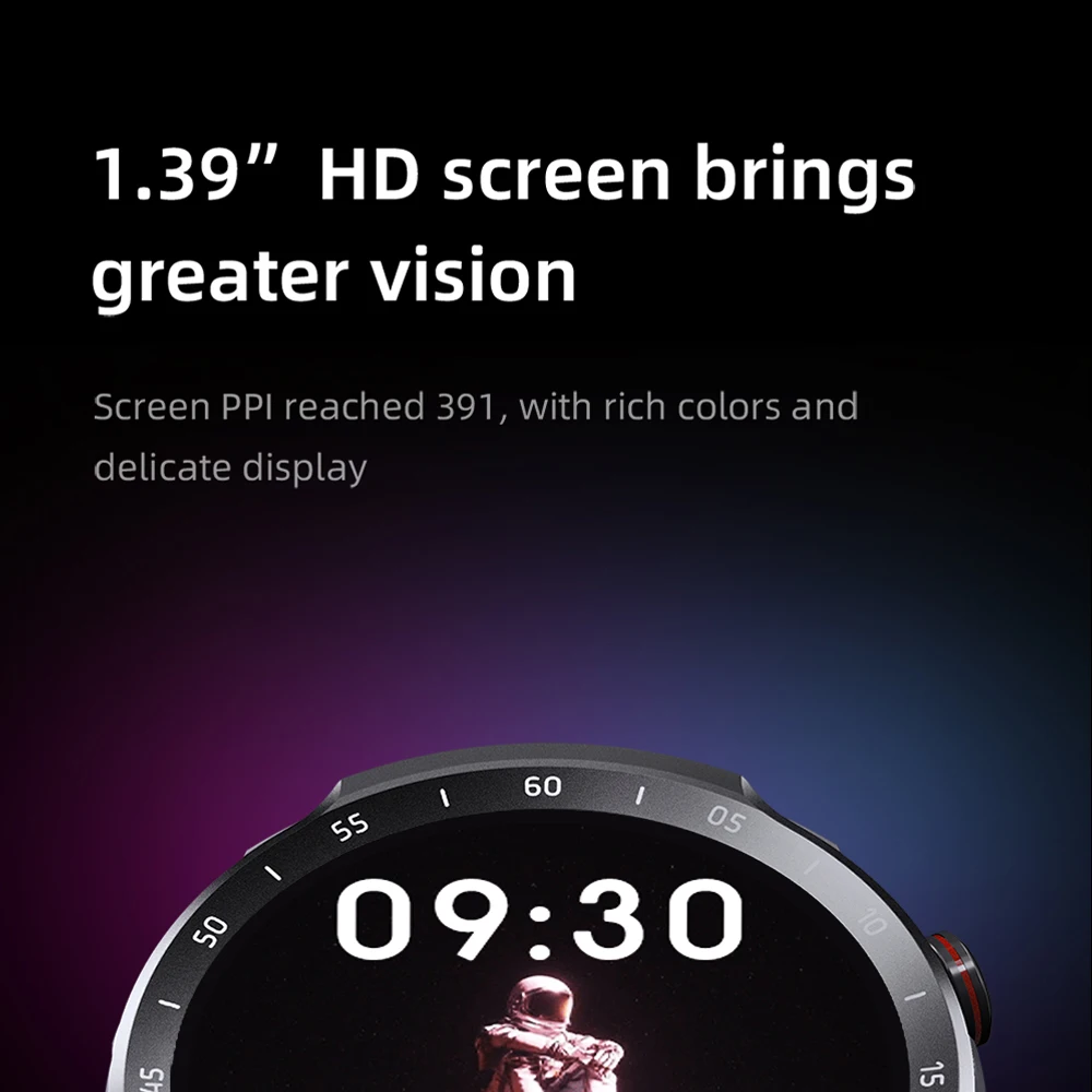 Mibro A2 스마트워치 글로벌판 블루투스 통화 1.39인치 HD 화면 혈중 산소 4PD 고정밀 심박수 센서 2ATM 방수 스포츠 남녀 스마트워치