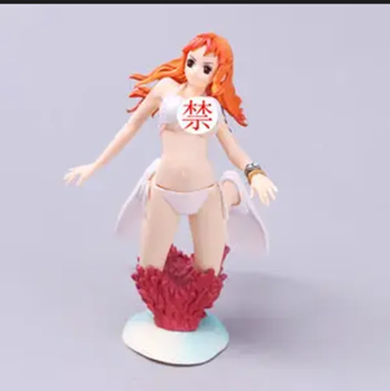 thumbnail image 1 of Traje de baño de una pieza de anime de 15 cm, estilista Nami × fotógrafo, modelo de juguete de regalo de sirena verde y blanco 2, figura de acción de PVC, 1 of 5