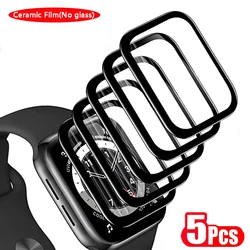 Premium Soft Film Screen Protector Set for Apple Watch - Pack of 5 (Ceramic Film)