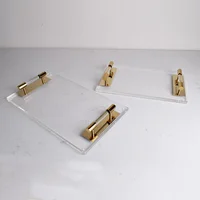 Nordic Transparent Acrylic Tray Cosmetic Jewelry Storage Box Home Decor Perfume Aromatherapy Ornaments Rectangle Storage Tray 2