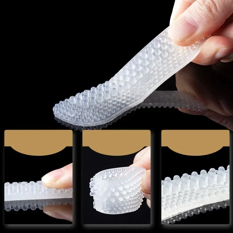 Heel Protector Silicone Heel Stickers Heels Grips for Women Men Anti Slip Heel Cushions Non-Slip Inserts Pads Foot Care
