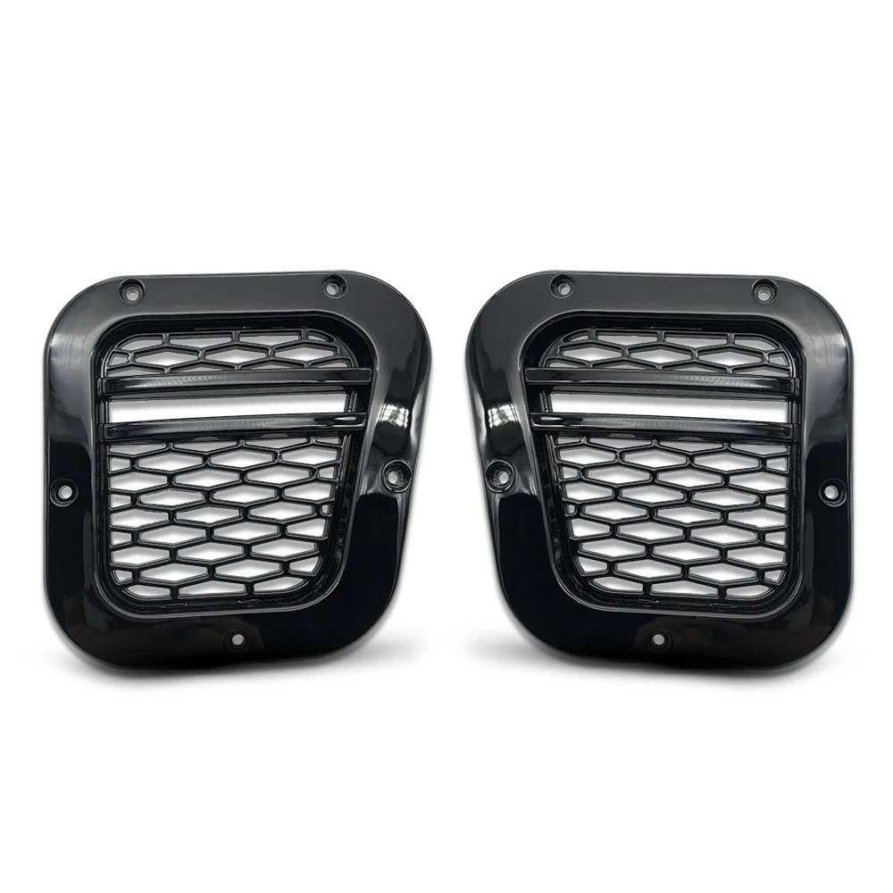NSLUMO Fanale Posteriore LED Con Lente Fumé 73mm Per Land Rover Defender 90/110 (1983-2016) – Stop E Retromarcia – Omologato E – 2 Pezzi