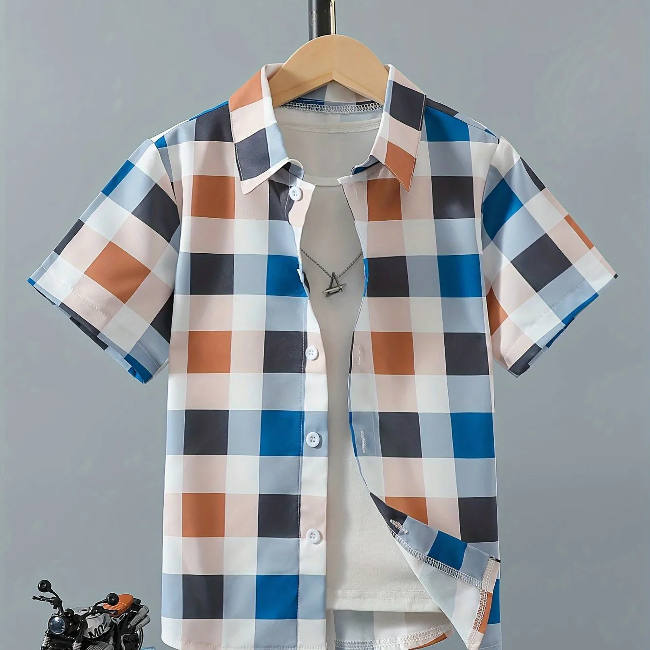 Kids Shirts Casual Loose Fit Shirt Kids Clothes Short Sleeve Cool Cozy Summer Beach for Boys And Girls Holiday Wear Children Blouses