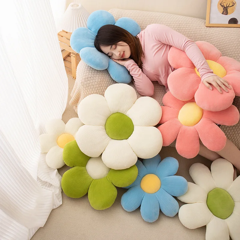 Flower Shaped Stuffed Pillow