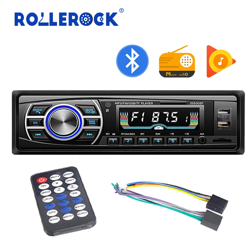 Car Stereo Audio MP3 Player Radio Bluetooth Speaker Card Reader USB/SD/AUX/MMC 