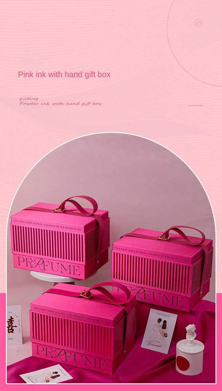 Handheld Geschenk Handtasche Geburtstag Geschenk box leere Box Hochzeit Geschenk verpackung Box High-End und Nische Candy Box Geschenk box Verpackung – Detail 4