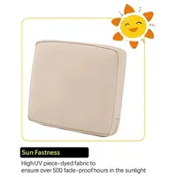 1 PC Sofa Cushion Cover Garden Outdoor Cushion Replacement Cover Waterproof Chair Seat Cushion Sofa Cover with Zipper 600D 1