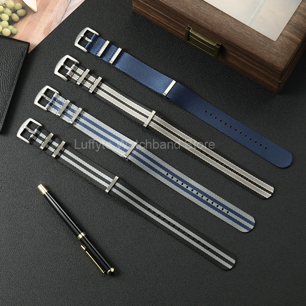 Premium Soft Nylon Watch Strap - Men's Watch Band Accessory