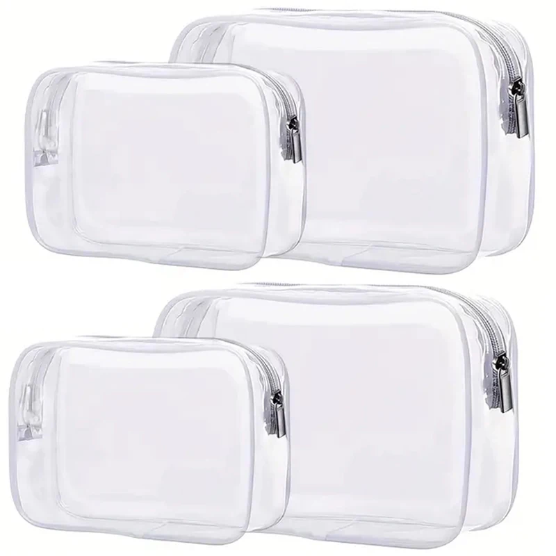 

S M L Transparent Storage Beauty Case Make Up Pouch PVC Bags Travel Organizer Beautician Cosmetic Holder Clear Makeup Cases