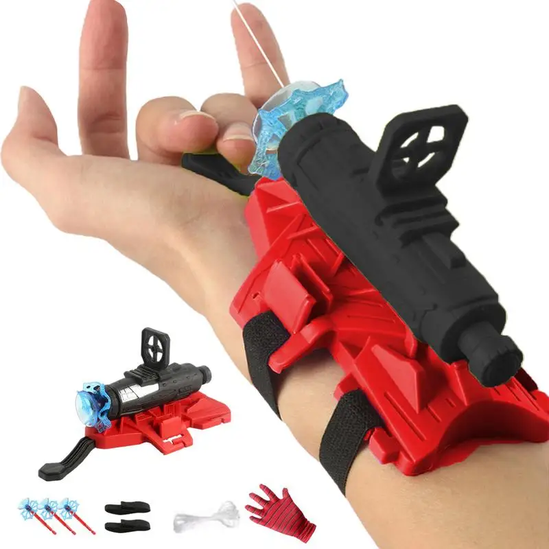 

Web Shooters Toys Wristband Launcher Spider Wrist Launcher Web Fluid Accessories Peter Hero Movie Gift For Children Cosplay Prop