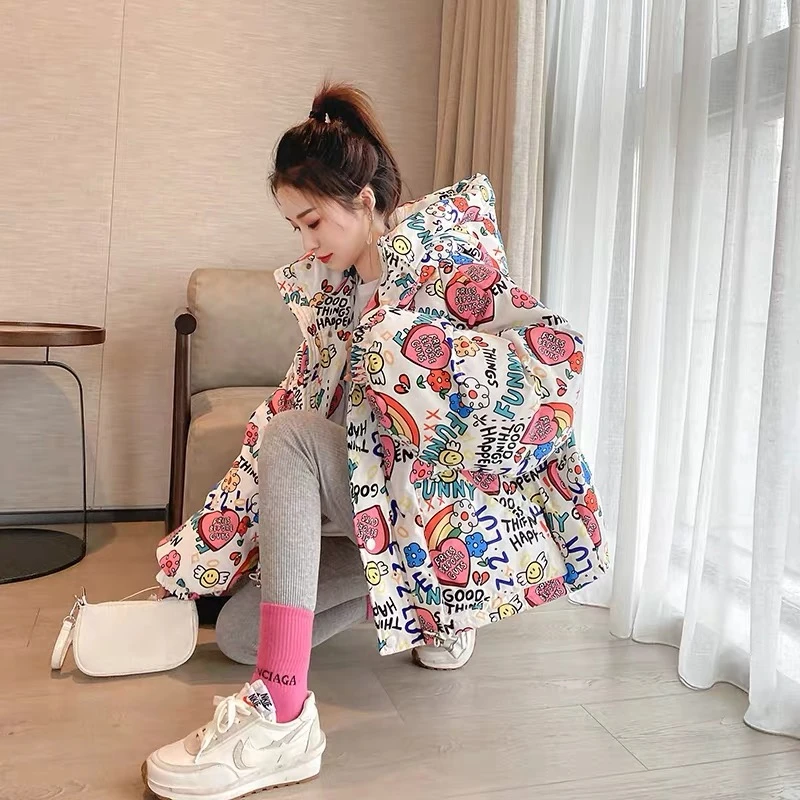 2023 New Women Down Jacket Winter Coat Female White Duck Down Parkas Shortage of Money Outwear Hooded Zipper Overcoat