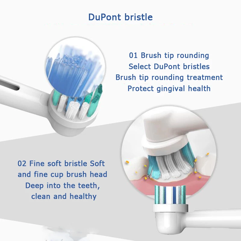 Toothbrush Heads 8Pcs for Oral B Toothbrush