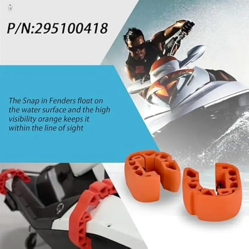 Jet Ski Snap In Fenders/Bumpers Kit Fits For Sea-Doo 295100729 295100418 Upgrade Tear Resistant Material Seadoo Spark