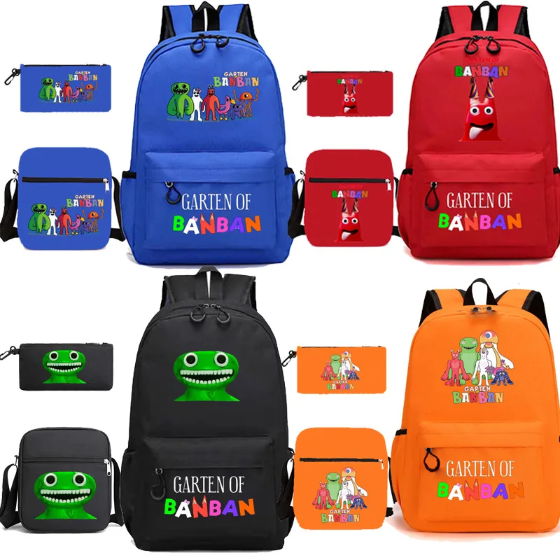 

Garten of Banban Class Garden Game Student Schoolbag One-shoulder Pencil Bag 3PC-Set Children's Anime Cartoon School Bag Mochila