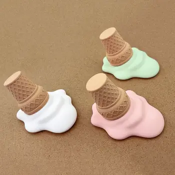 미니어처 송진 아이스크림 플랫백 카보숑 스크랩북, 전화 장식, DIY 보석 공예, 인형 집 액세서리, 1 개