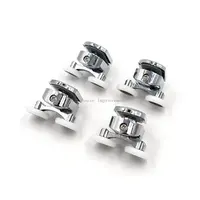 23 มม./25 มม./27 มม.ลูกกลิ้งประตูสังกะสีอัลลอยด์คู่ล้อเลื่อนประตูห้องอาบน้ําลูกกลิ้งแบริ่งล้อนักวิ่งเปลี่ยน 5