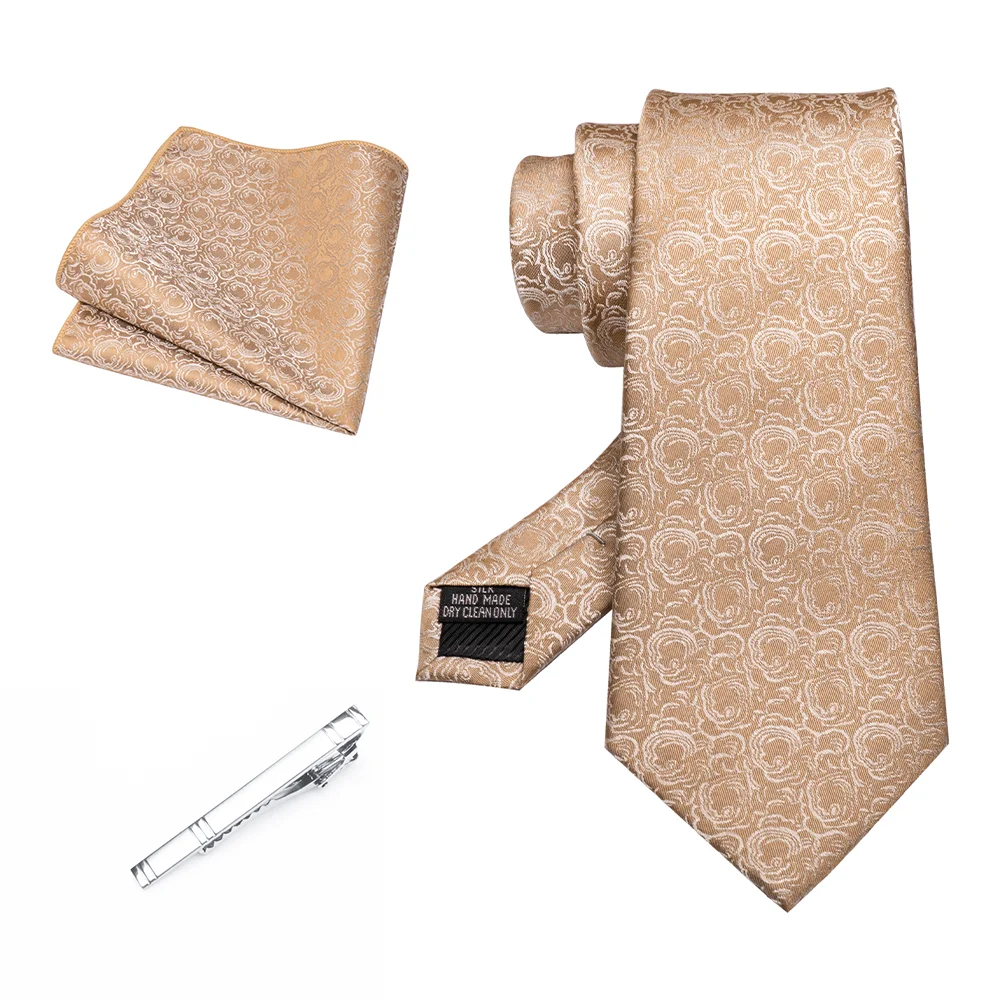 EASTEPIC 8 cm Herrenkrawatte Rot Grün Paisley Krawattenset mit Krawattenklammer Hochwertiges Accessoire für Hochzeit und Party Ausverkaufsartikel – Detail 11