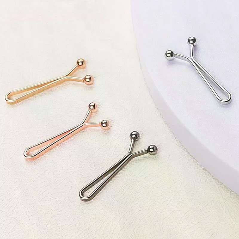 4PCS 청바지 스커트 분리형 버클 액세서리 바지 허리 조임용 조절 가능한 소매 클립 소매 축소 클립
