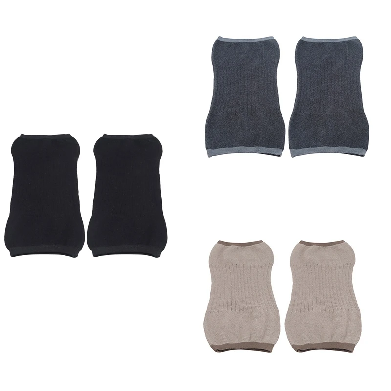 

NEW-2 Pair Cashmere Knee Braces Supports Leg Warmer Winter Warm Thermal Cycling Ski Knee Brace Pad Thicken Knee Pads