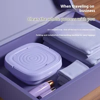 Petite Machine à laver pliable Portable 8l, avec sèche-linge rotatif, pour chaussettes, sous-vêtements, culottes, Mini Machine à laver domestique 5