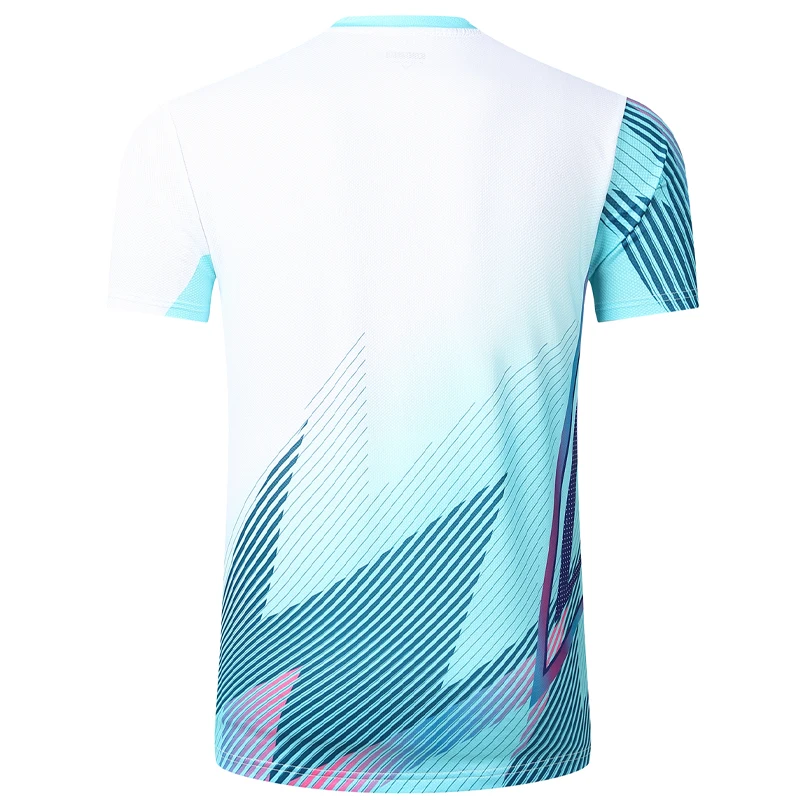 Short Sleeve T Shirt Badminton Uniforms Badminton Tennis Shirts 3D Print for Outdoor Training