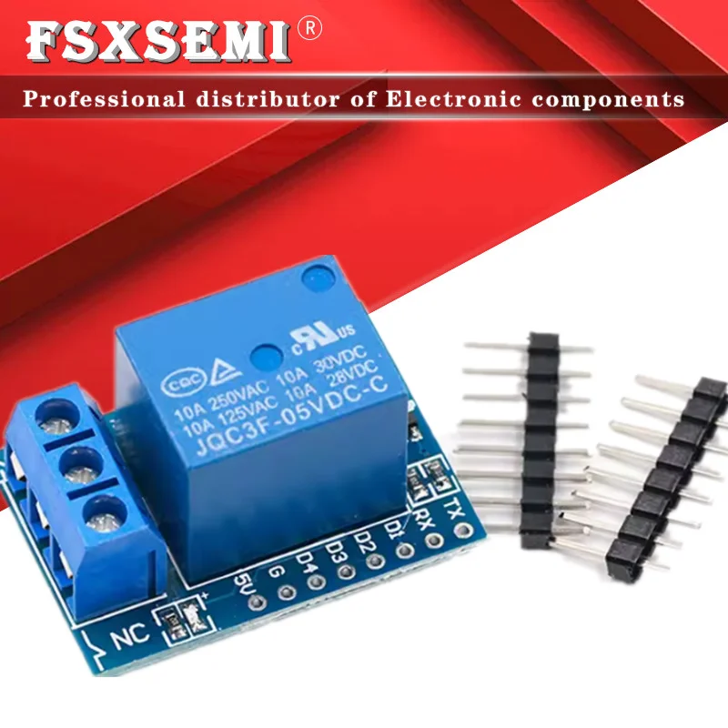 

For Wemos D1 Mini Relay Shield One Channel for Wemos D1 Mini Relay Module For Arduino ESP8266 Development Board