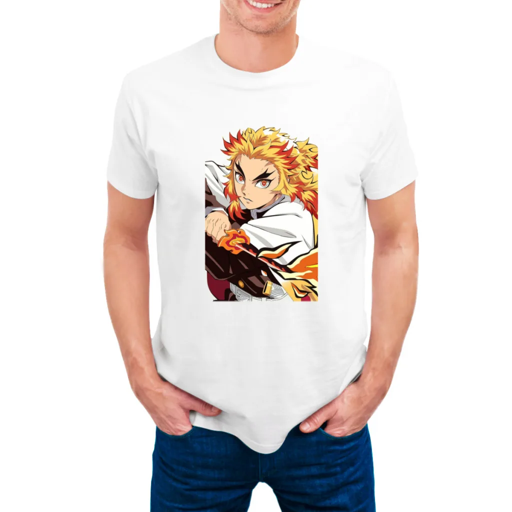 

Demon Slayer Kimetsu No Yaiba T Shirt Men Women Summer O-neck Cotton Short Sleeve T-shirts Clothes Clothing Tee