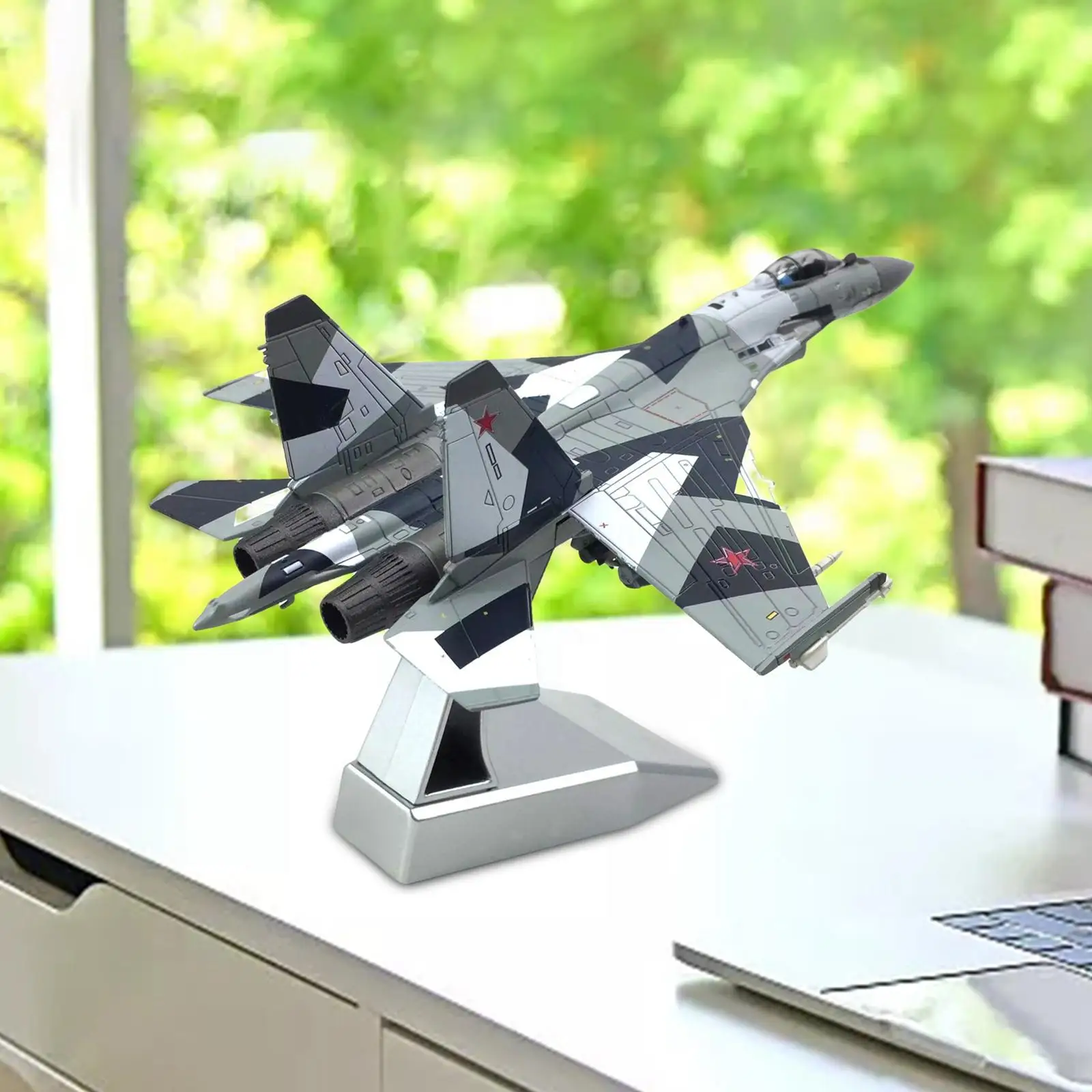 1/100 Sukhoi SU-35 Metal Plane Model With Display Stand Collectibles Airplane Room Decoration Boy Gift 4