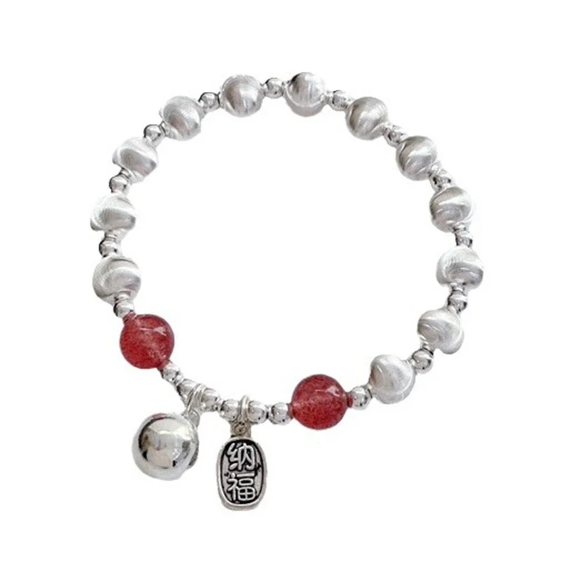 S925 Sterling silver cat eye beads attract wealth and fortune, Hotan Jade lady temperament bracelet fashion jewelry