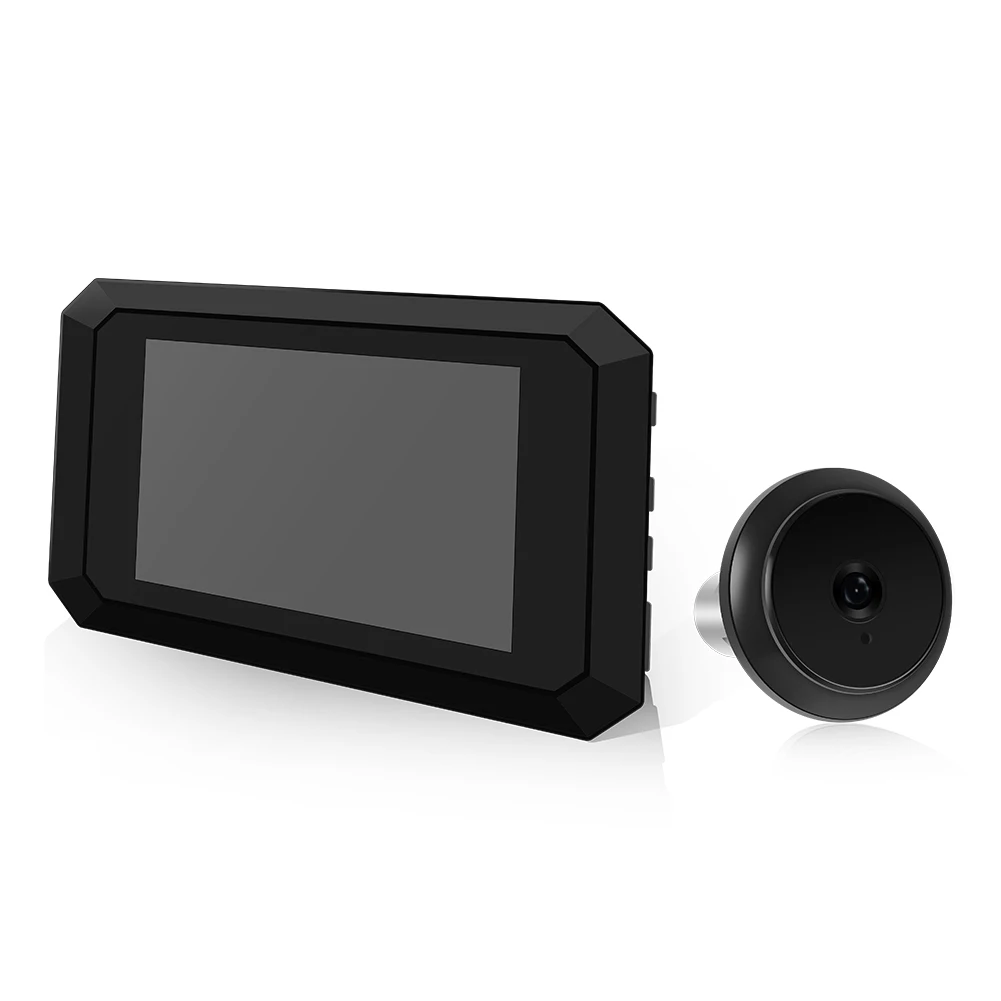 Digital Magic Eye Electronic Viewfinder Night Vision Door Peephole Camera 3.97in LCD Screen 1400mAh Build-in Lithium Battery