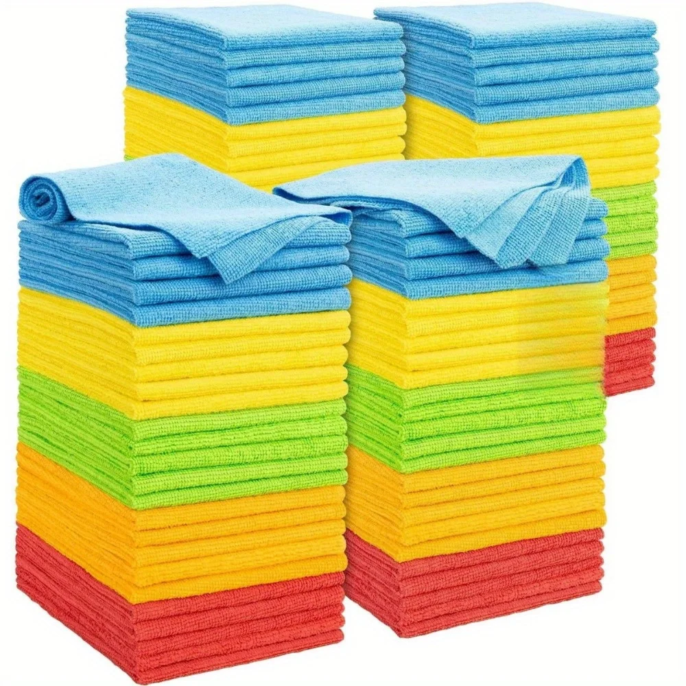 Microfiber Cleaning Cloth Set - Ultra Durable & Absorbent