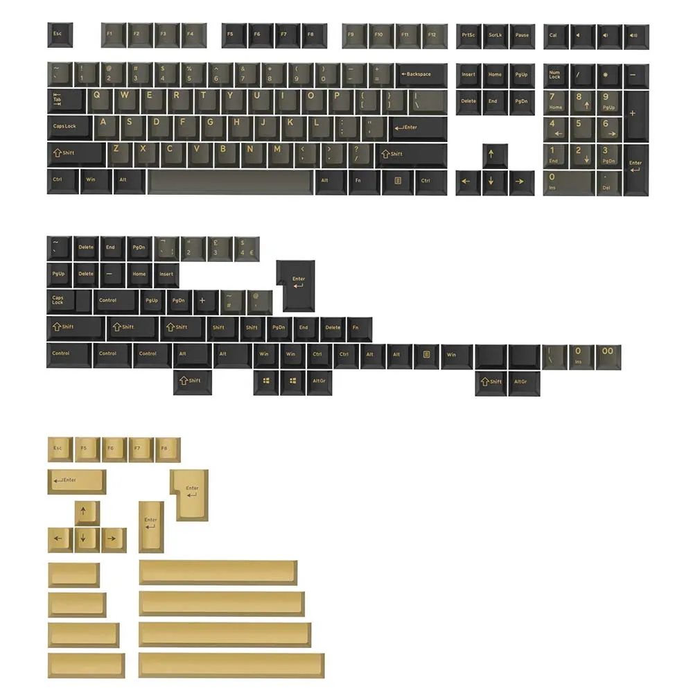 Shimmer Pbt Doubleshot Keycap para Teclado mx Juízes Fantasmas 60 65 87 104 Gh60 Csct75 Bm60 Bm65 Dim Light Colorway Cereja gj