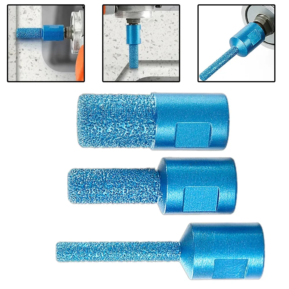 1pc M10 Thread Vaccum Brazed Diamond Finger Bit Milling Cutter For Ceramic Tile Granite Marble Milling Cutting 6/10/15mm