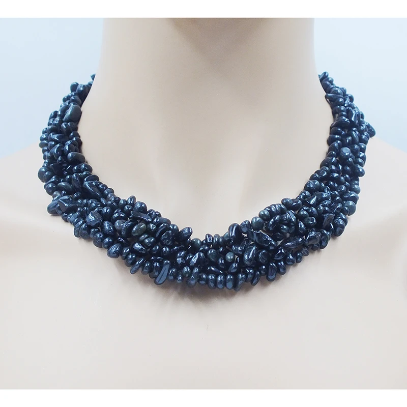 

Natural semi-precious stone necklace. Women's Summer Classic Jewelry 18”