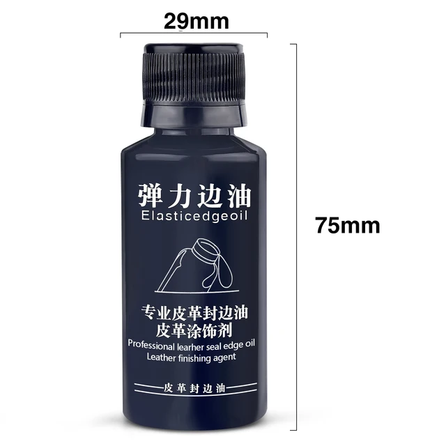 30ml Stretch Opaco Bordo Elastico Sigillante Olio Tintura Per Pelle Colorazione Cappotti Bordi Riparazione Wrap Liquido FAI DA TE Pelle Mestiere Vernice Pigmento 6