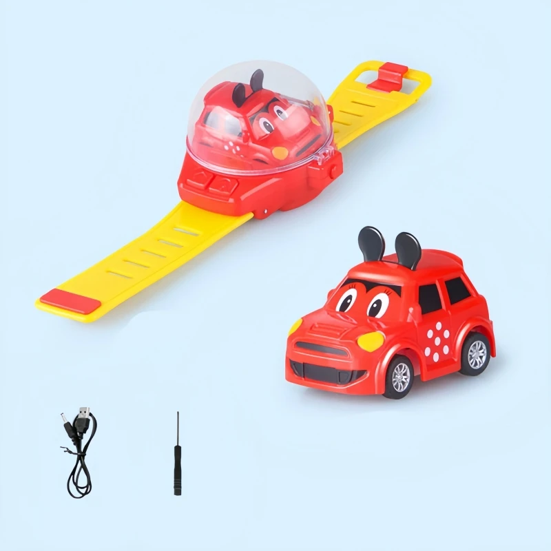 2.4G Kids Cartoon Watch Remote Control Car Toy