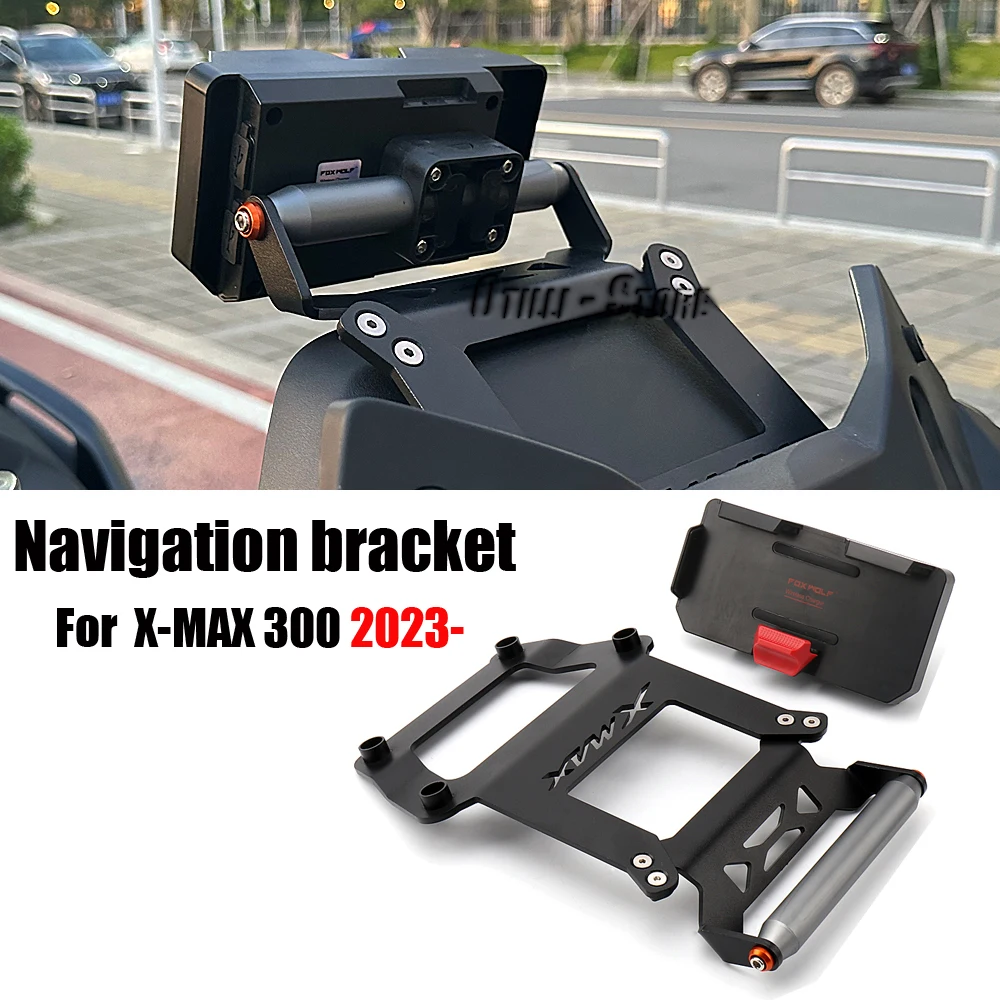 

Motorcycle 12/22mm GPS Mount Mobile Phone Wireless Charging Holder Stand Bracket For Yamaha XMAX300 XMAX X-Max 300 X-MAX300 2023