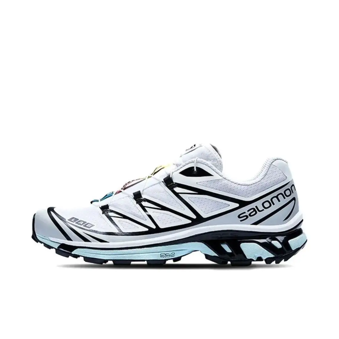 Chaussures de course Salomon XT-6 Outdoor Performance pour la randonnée et les sports de trail (Blanc/Noir) 1 Chaussures de course Salomon XT-6 Outdoor Performance pour la randonnée et les sports de trail (Blanc/Noir) 1