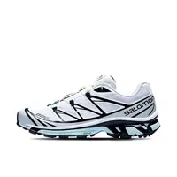 Chaussures de course Salomon XT-6 Outdoor Performance pour la randonnée et les sports de trail (Blanc/Noir) 1