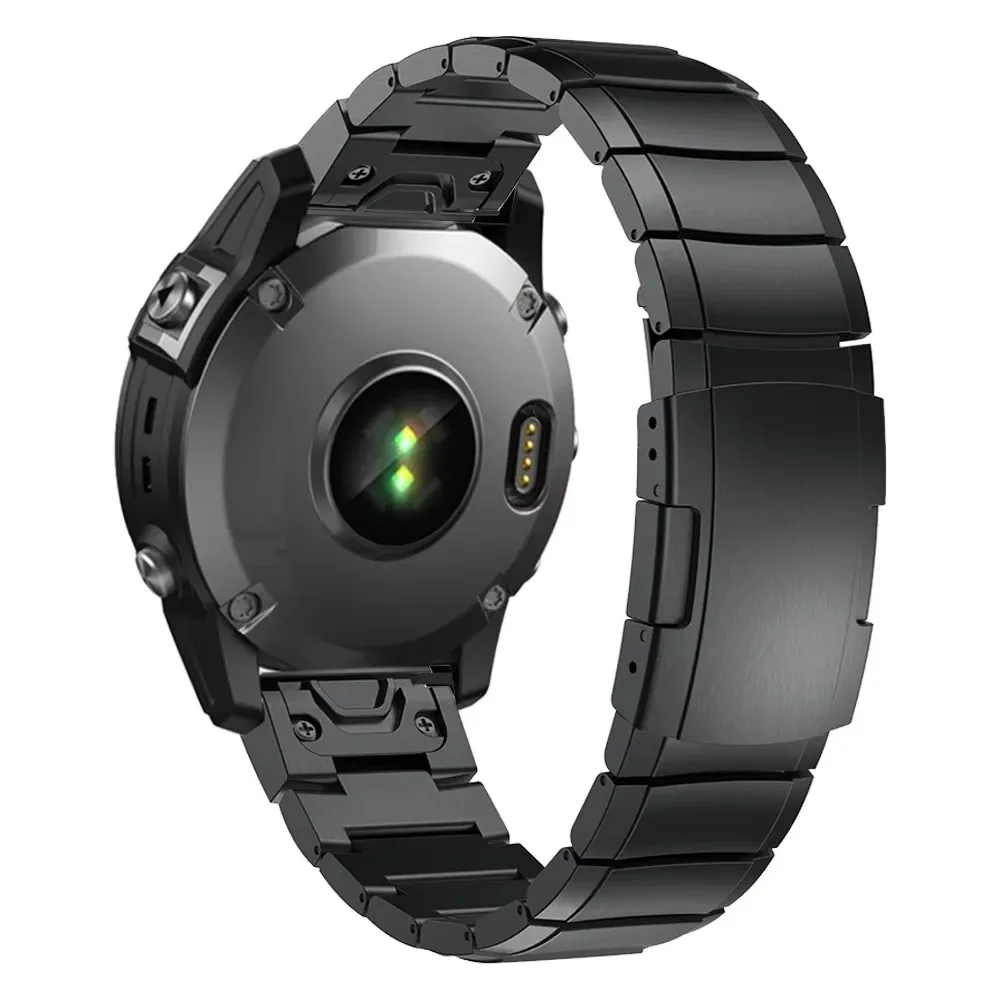 Premium Titanium Watch Strap - QuickFit 26mm/22mm  - Metal Smartwatch Band