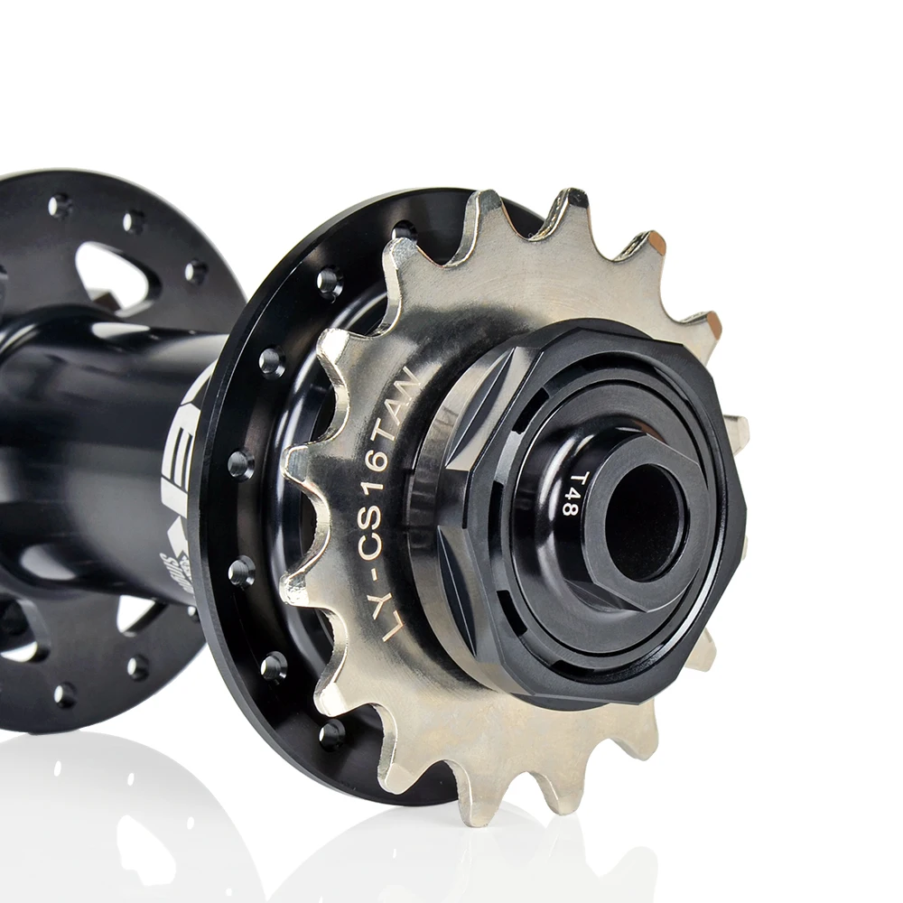 Single Speed 32H 120 Click Thru Axle Rear Hub BMX MTB Bicycle Disc