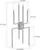 BBQ Rotisserie Fork Kit Stainless Steel Chicken Fork Durable Double-Sided Skewer Barbecue Camping Versatile Sturdy 2
