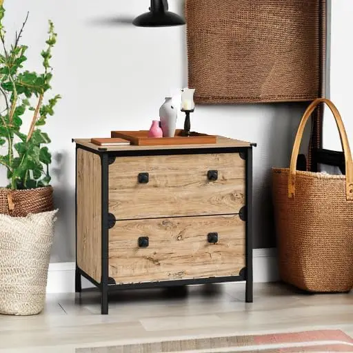 Steel River Lateral File, L: 30.08" x W: 20.75" x H: 29.53", Milled Mesquite Finish